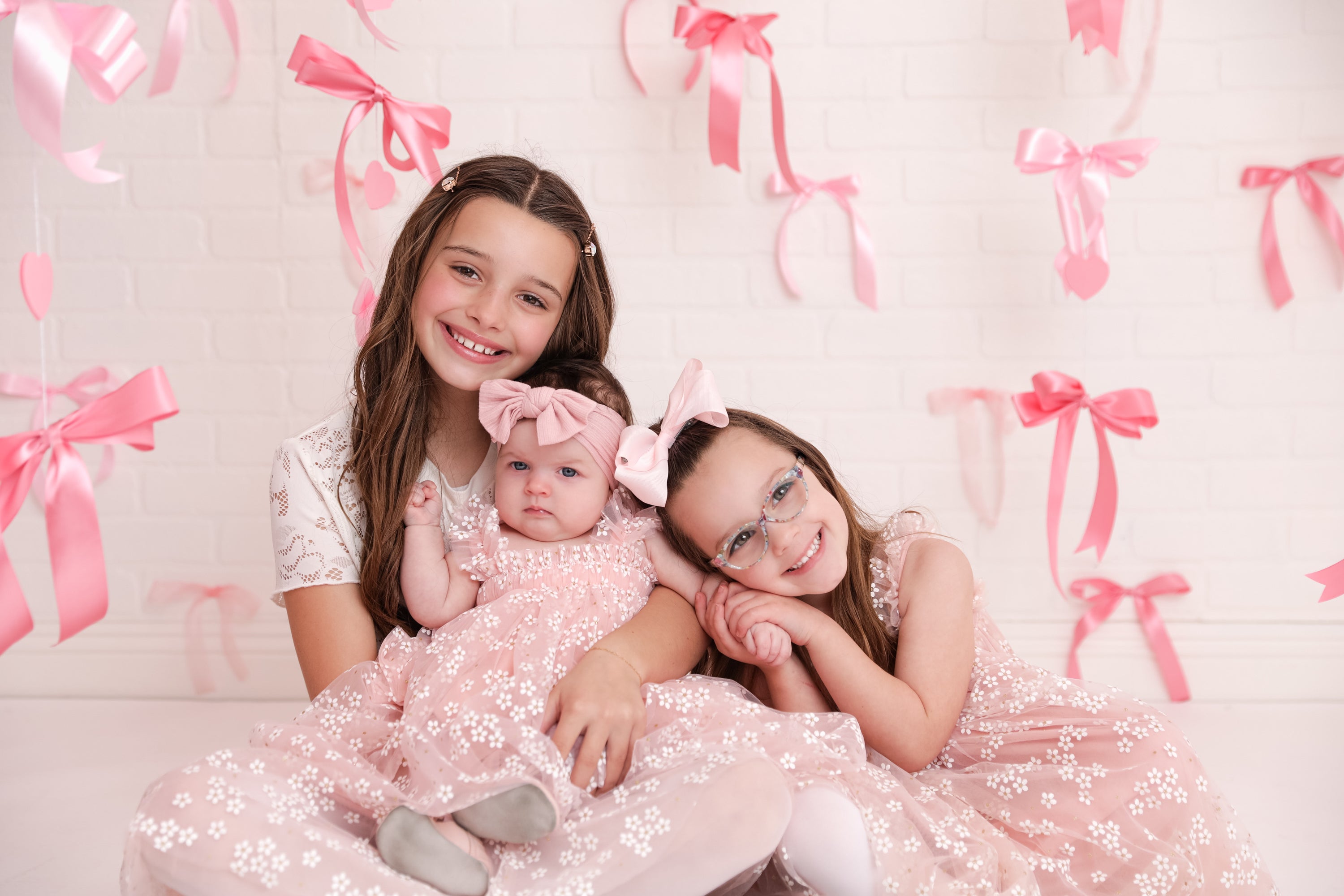 06 - Pink Tulle Dress with Golden Daisies