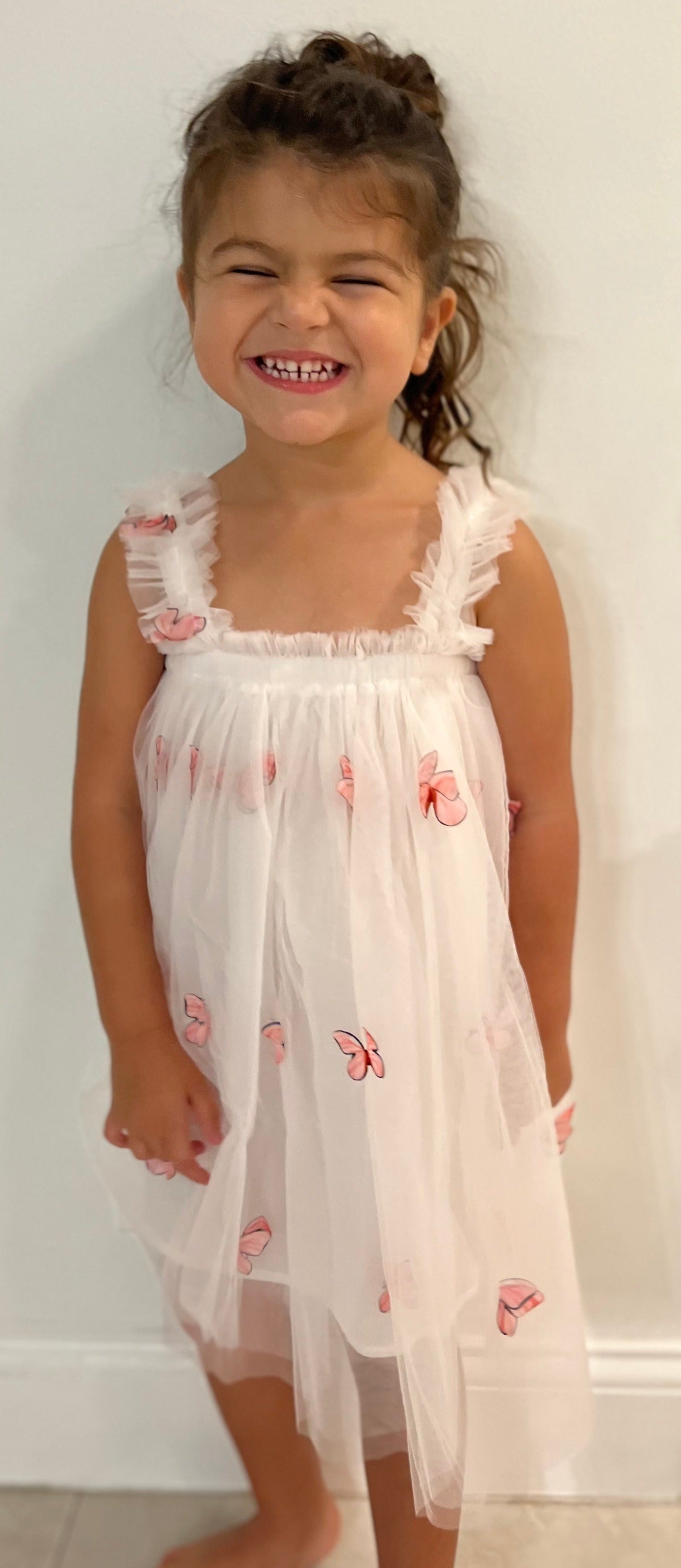 14 - White Butterfly Fairy Dress