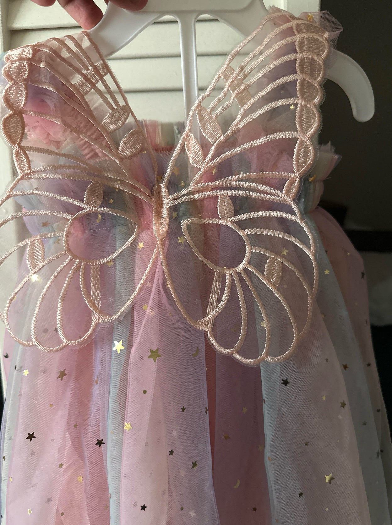 16 - Rainbow Butterfly Fairy Wing Dress
