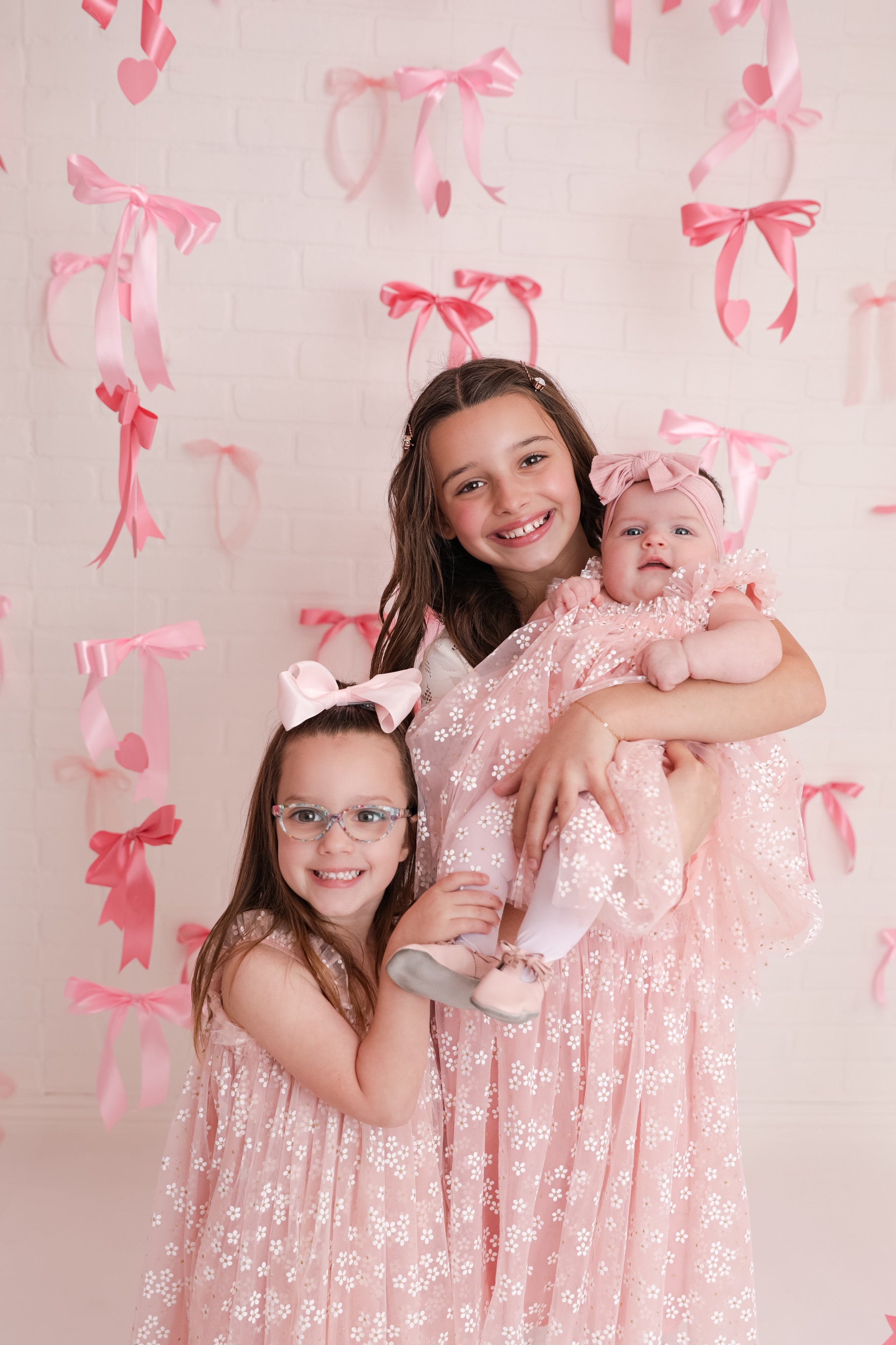 06 - Pink Tulle Dress with Golden Daisies