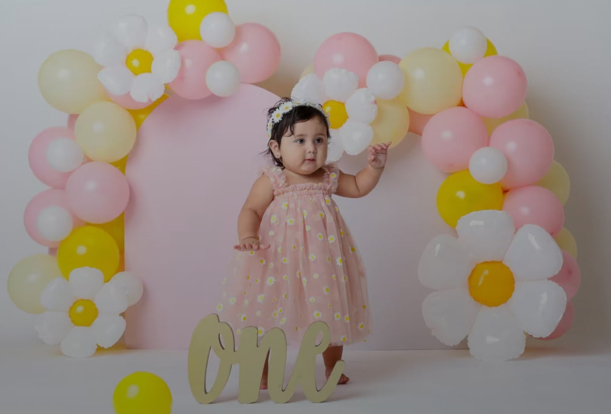 03 - Pink Daisy Tulle Dress