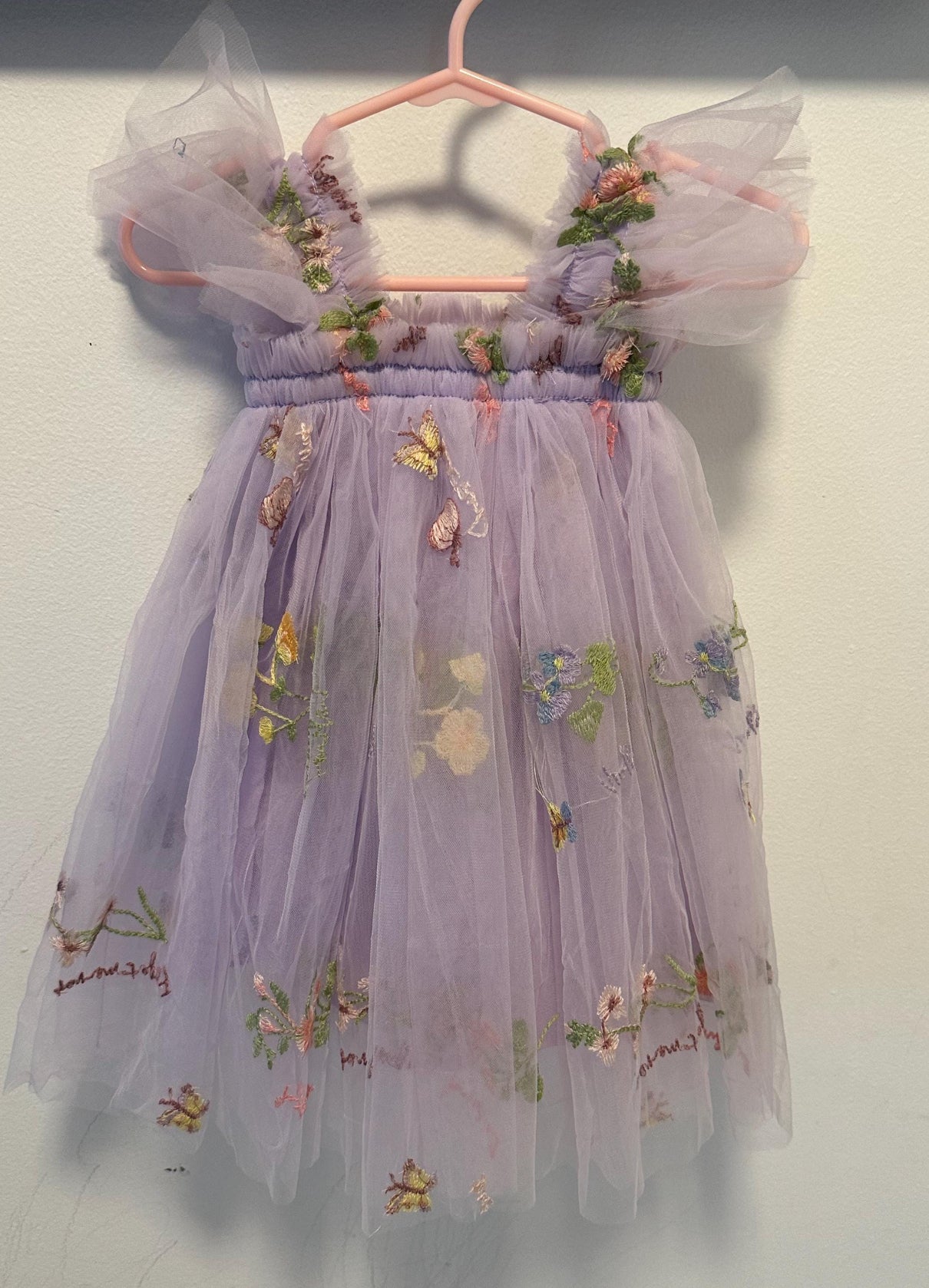 001 - Purple Flower and Butterfly Dress