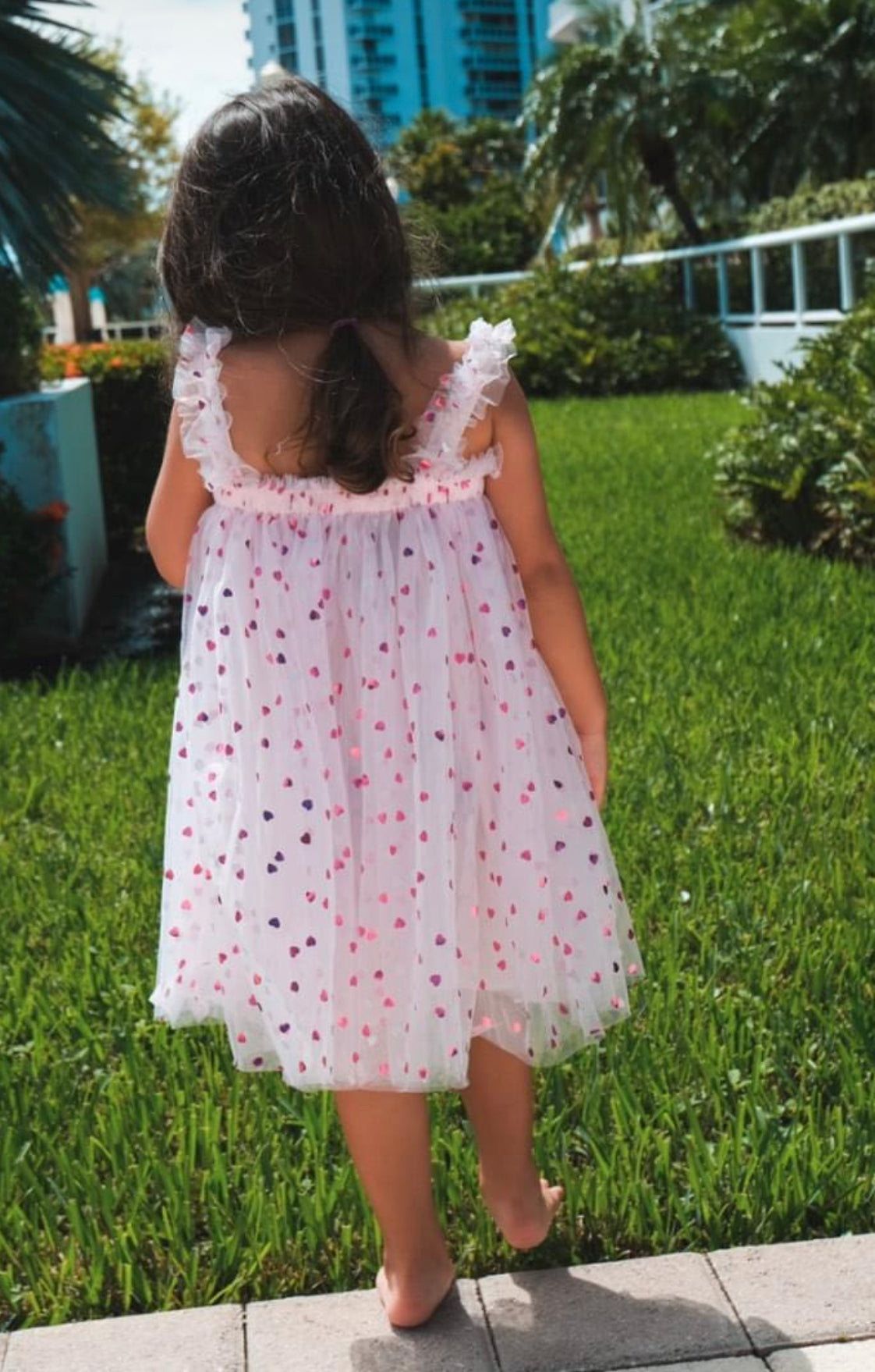 36 - Valentine's Heart Pink Baby Dress