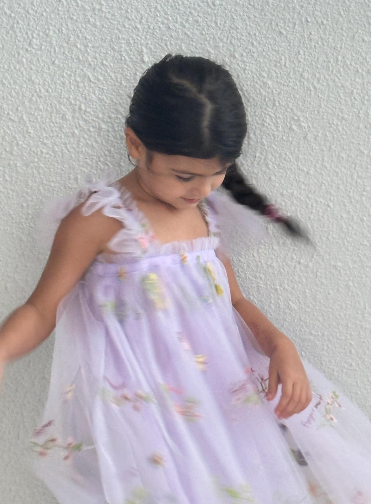 001 - Purple Flower and Butterfly Dress