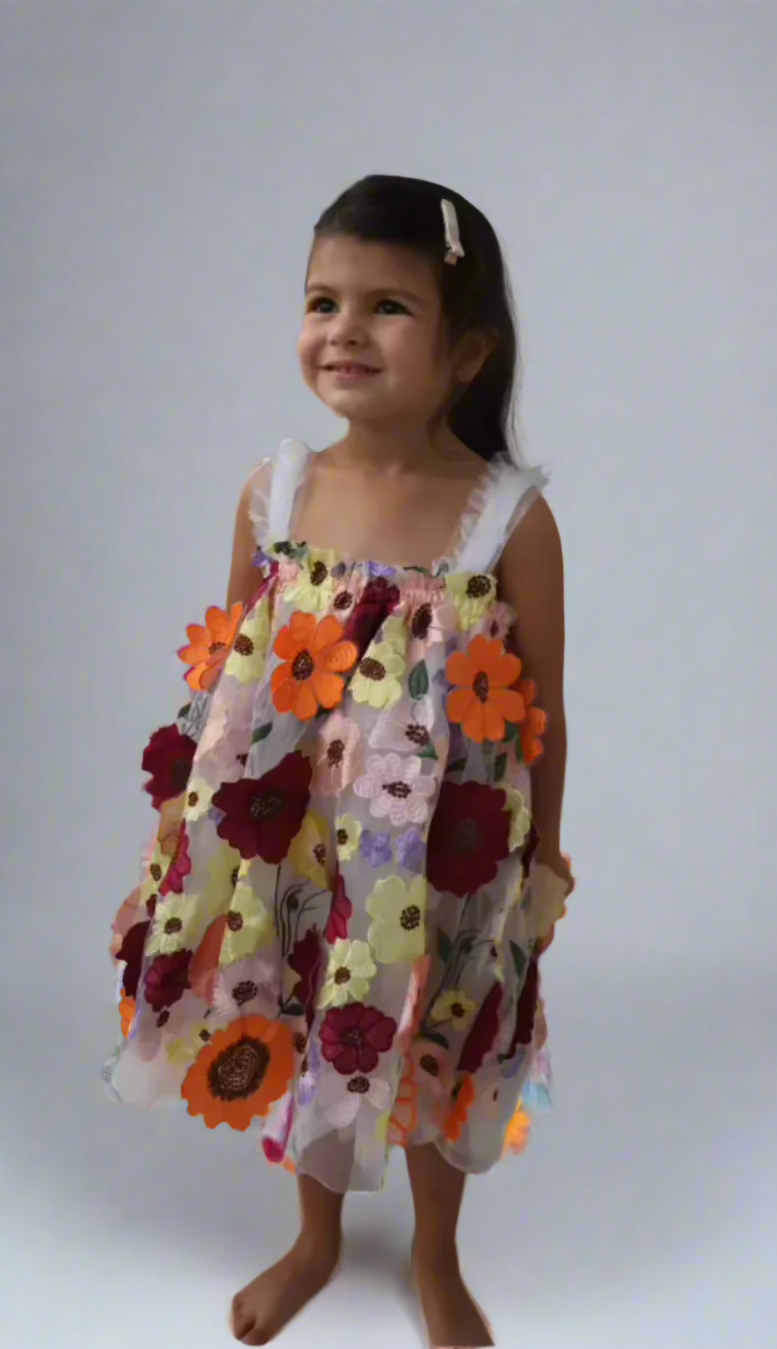 16 - Beautiful 3D Floral Dress