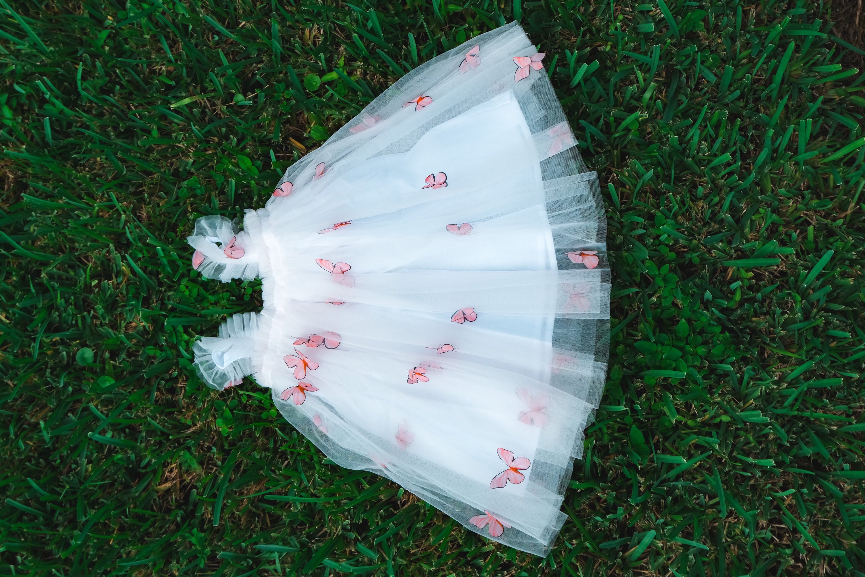14 - White Butterfly Fairy Dress