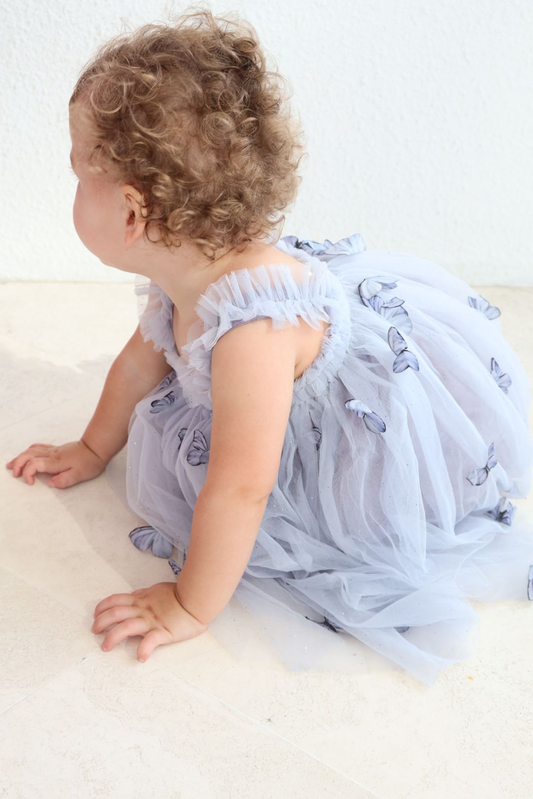 22 - Dusty Blue Butterfly Fairy Dress