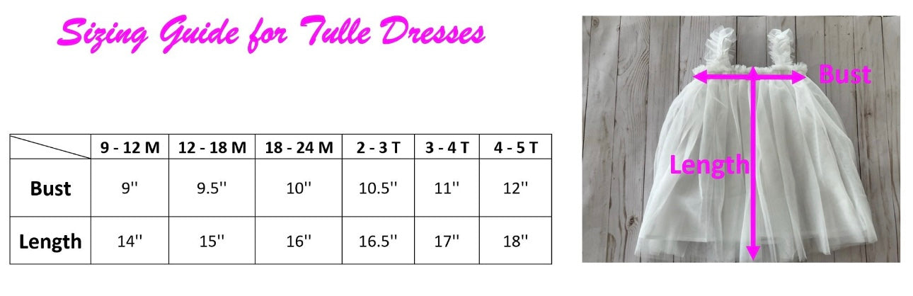 110 - Plain Dark Blue Girl Tulle Dress