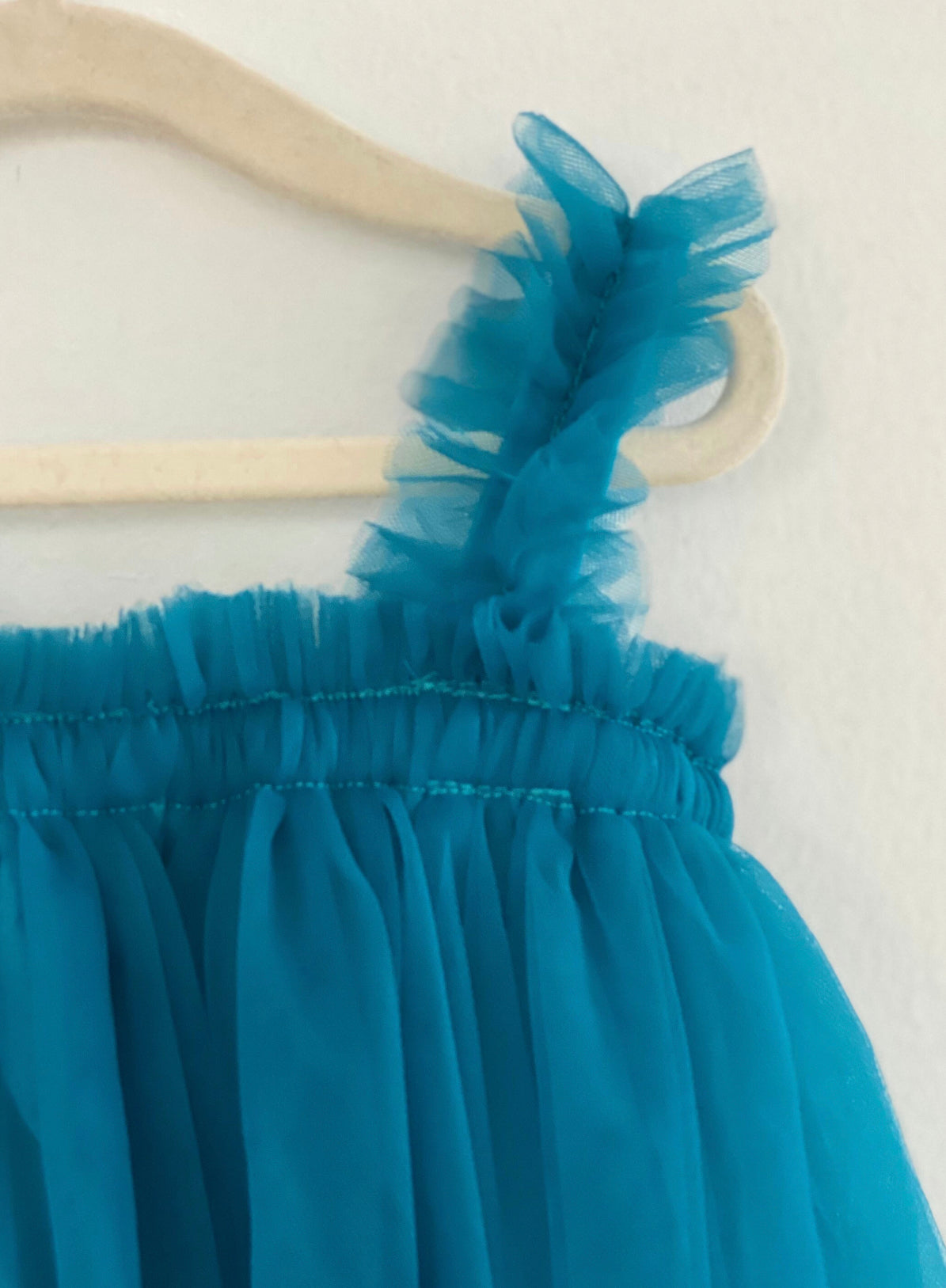 110 - Plain Dark Blue Girl Tulle Dress