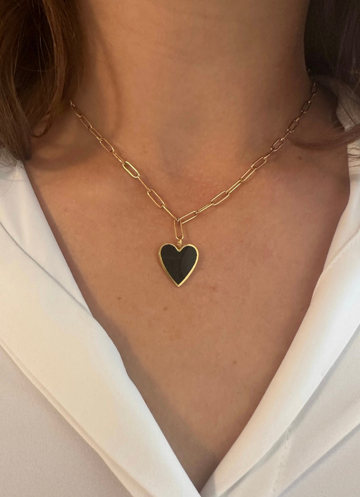 Black Heart Necklace