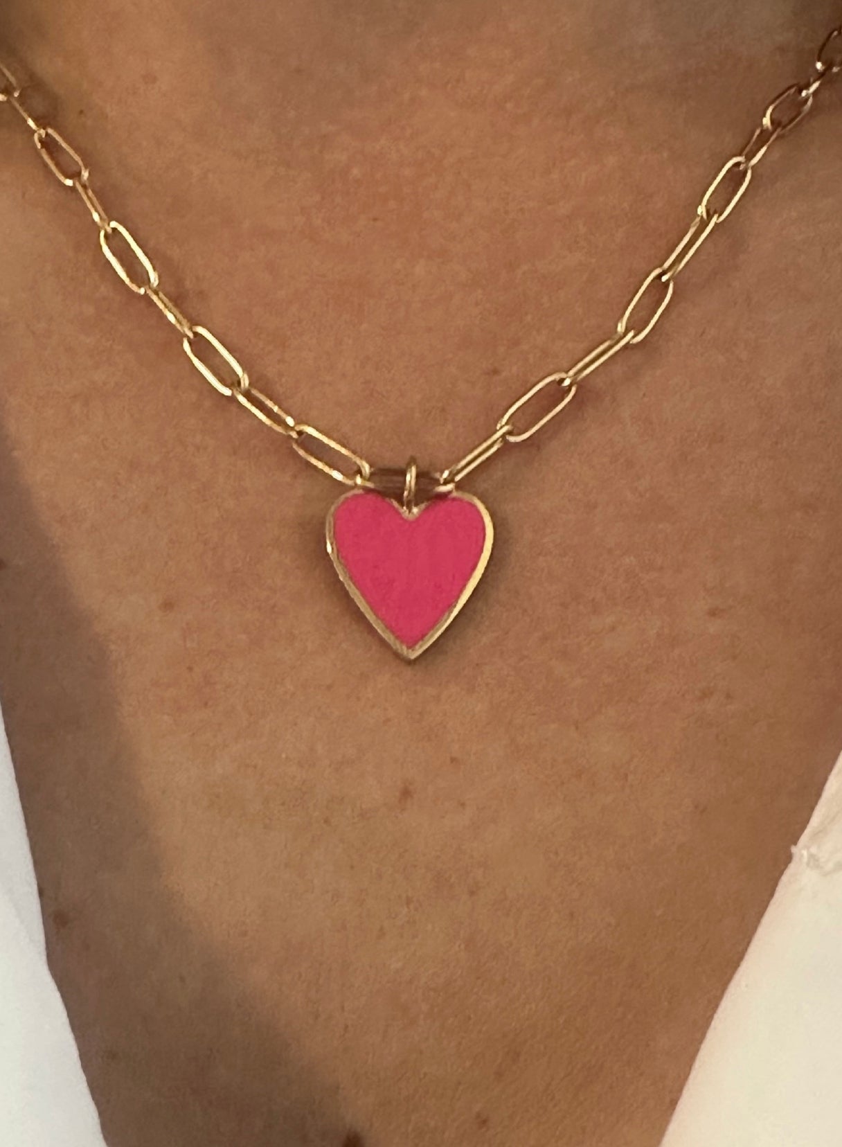 Pink Heart Necklace