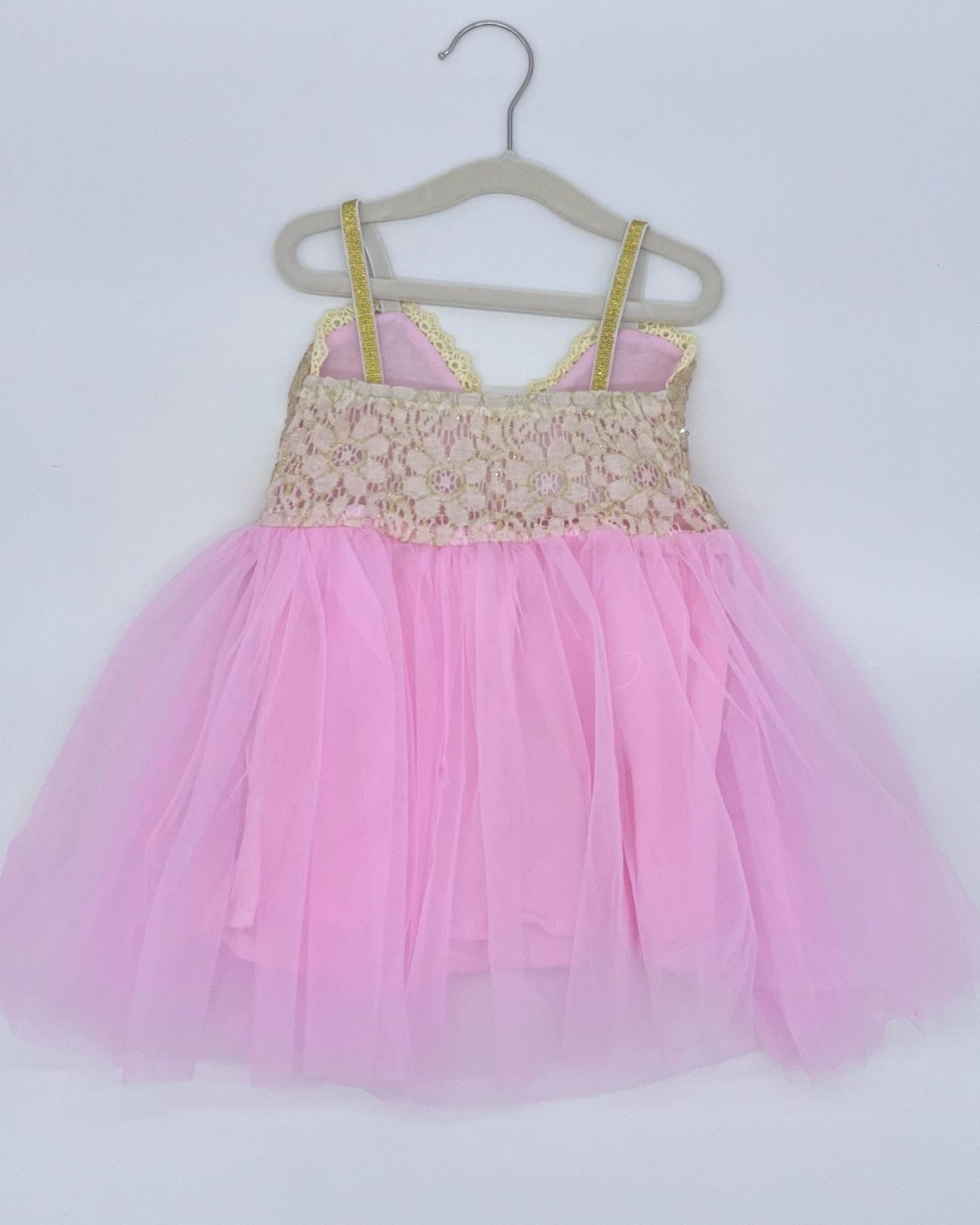 45 - Sequins Pink Tulle