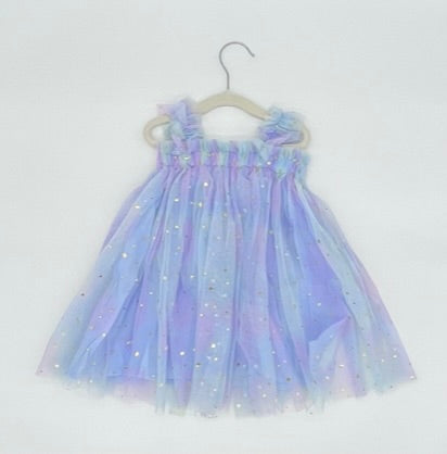 39 - Blue Rainbow Unicorn Dress