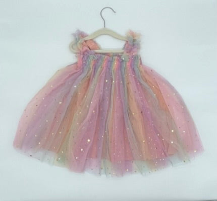 40 - Pink Rainbow Unicorn Dress