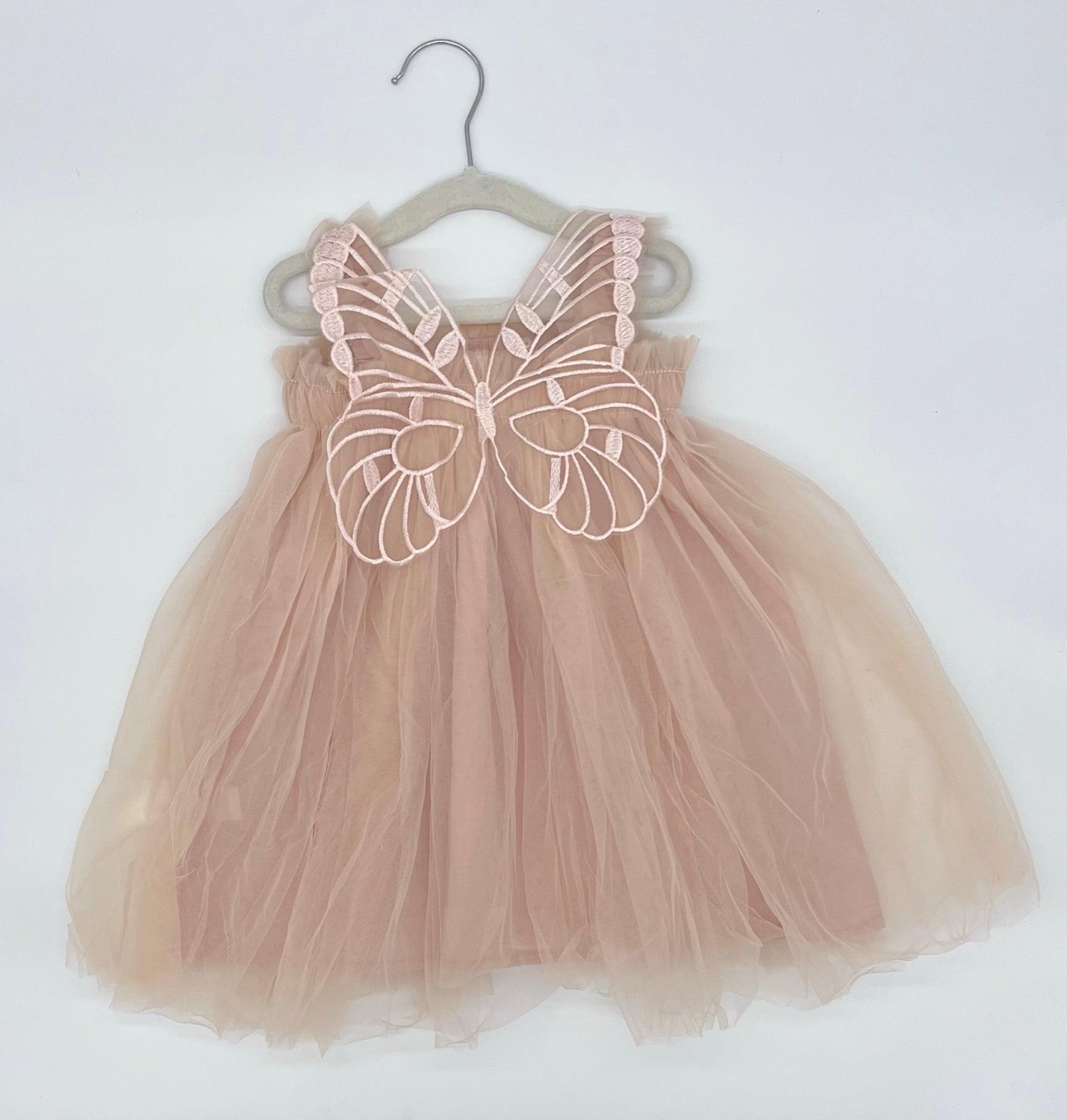 19 - Butterfly wing Fairy Dress Champagne