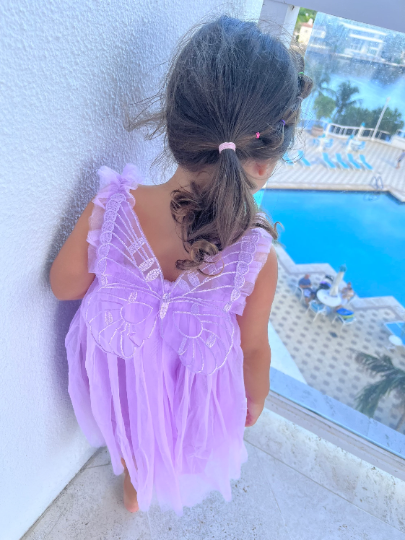 17 - Purple Butterfly Fairy Dress