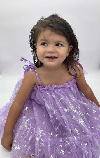 33 - Purple Dress with Snowflakes