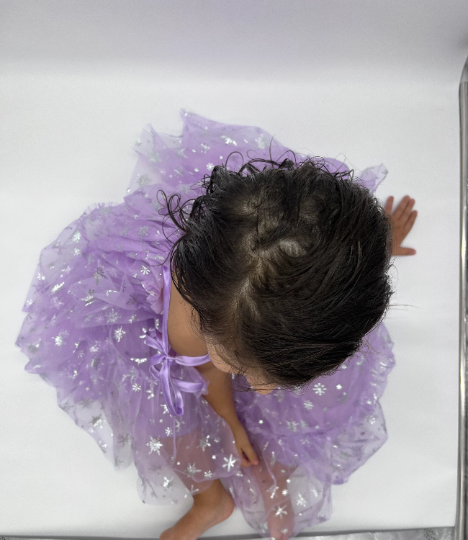 33 - Purple Dress with Snowflakes