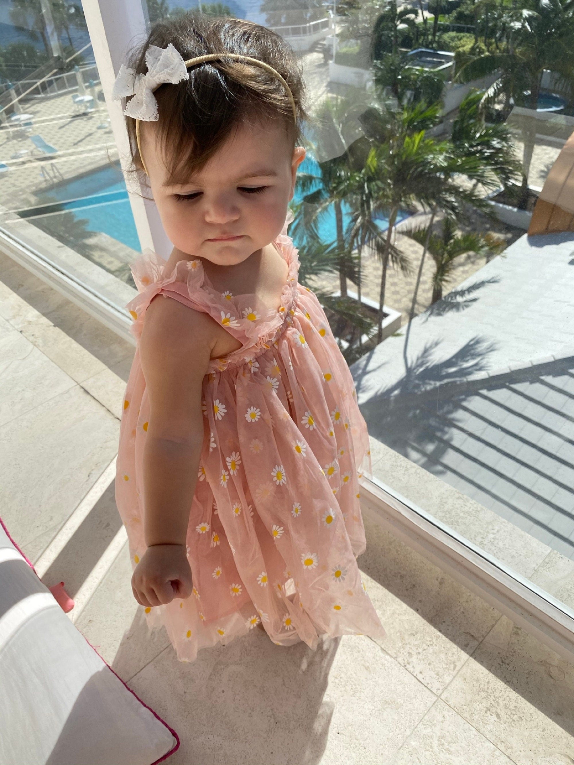 03 - Pink Daisy Tulle Dress
