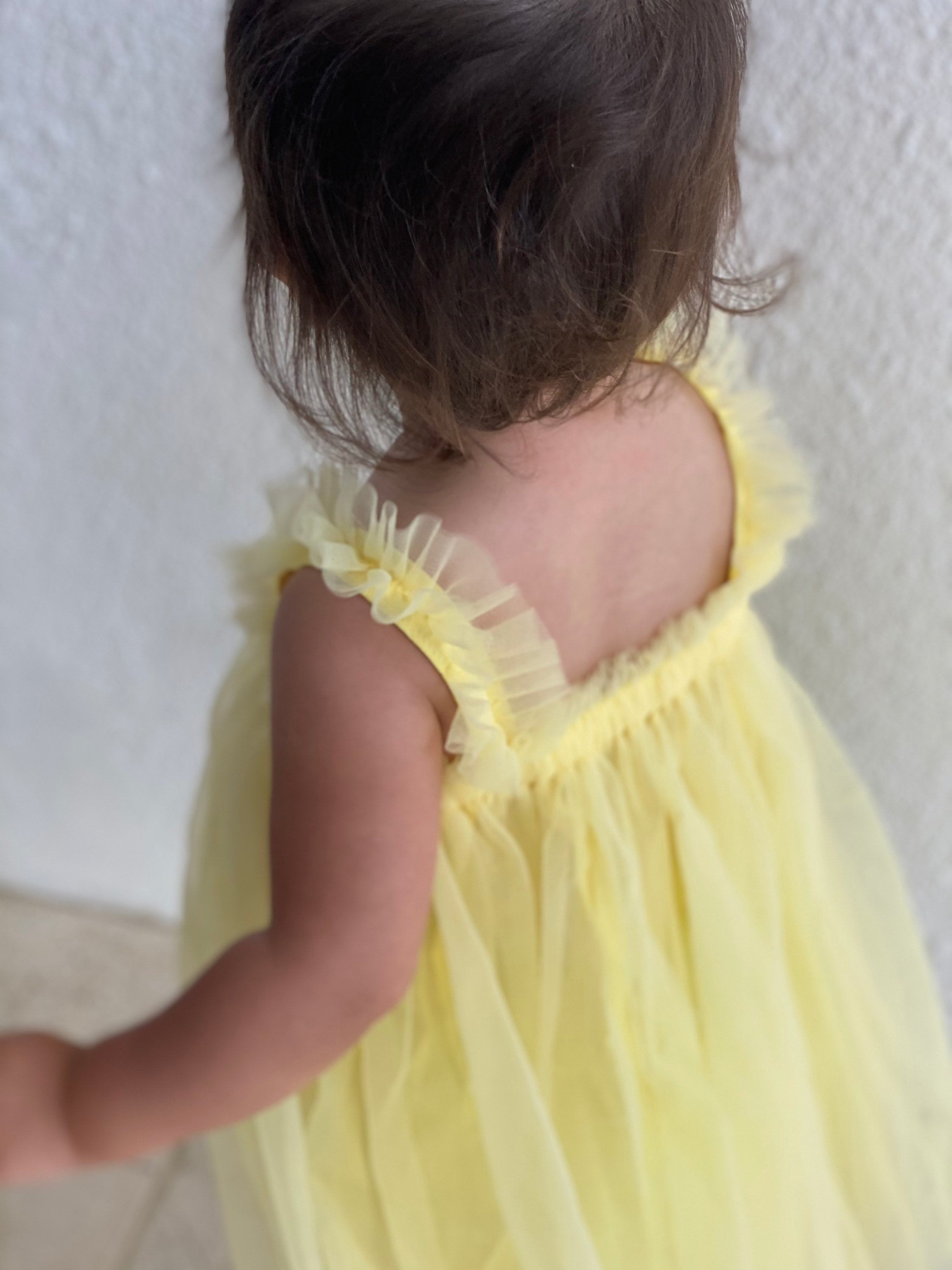 105 - Yellow Baby Tulle Dress