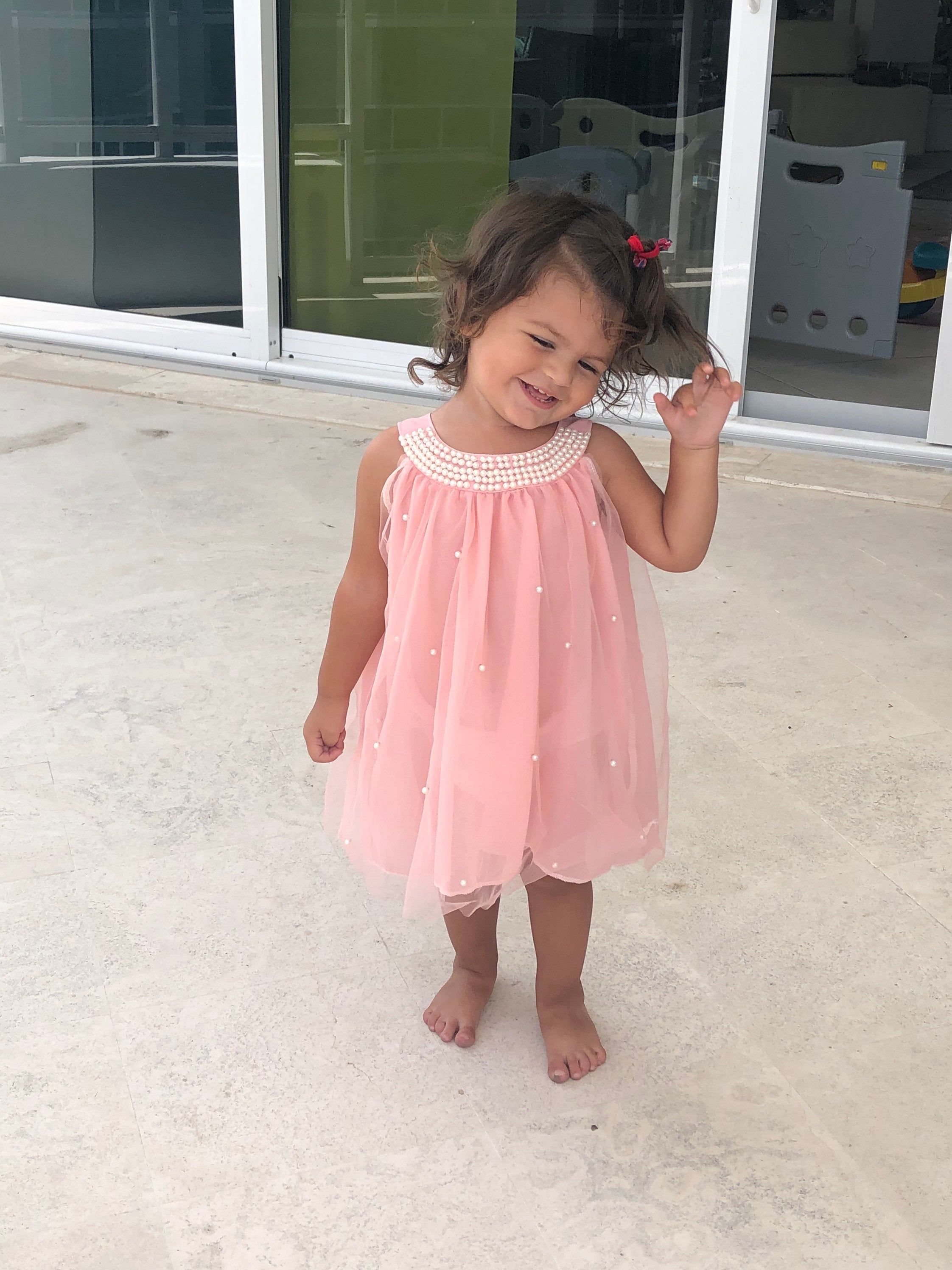 51 - Dress with Pearls Pink