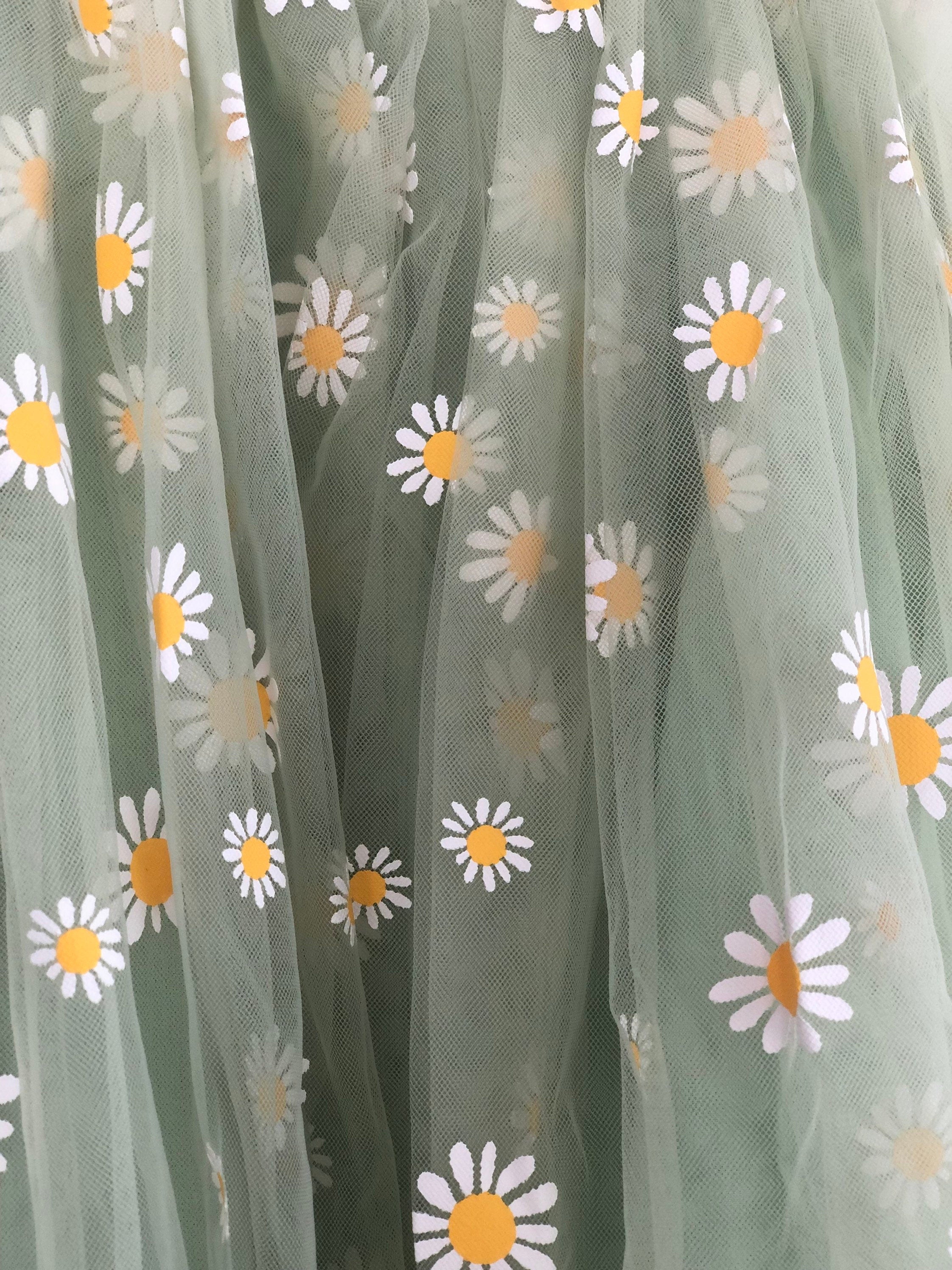 11 - Green Daisy Tulle Dress