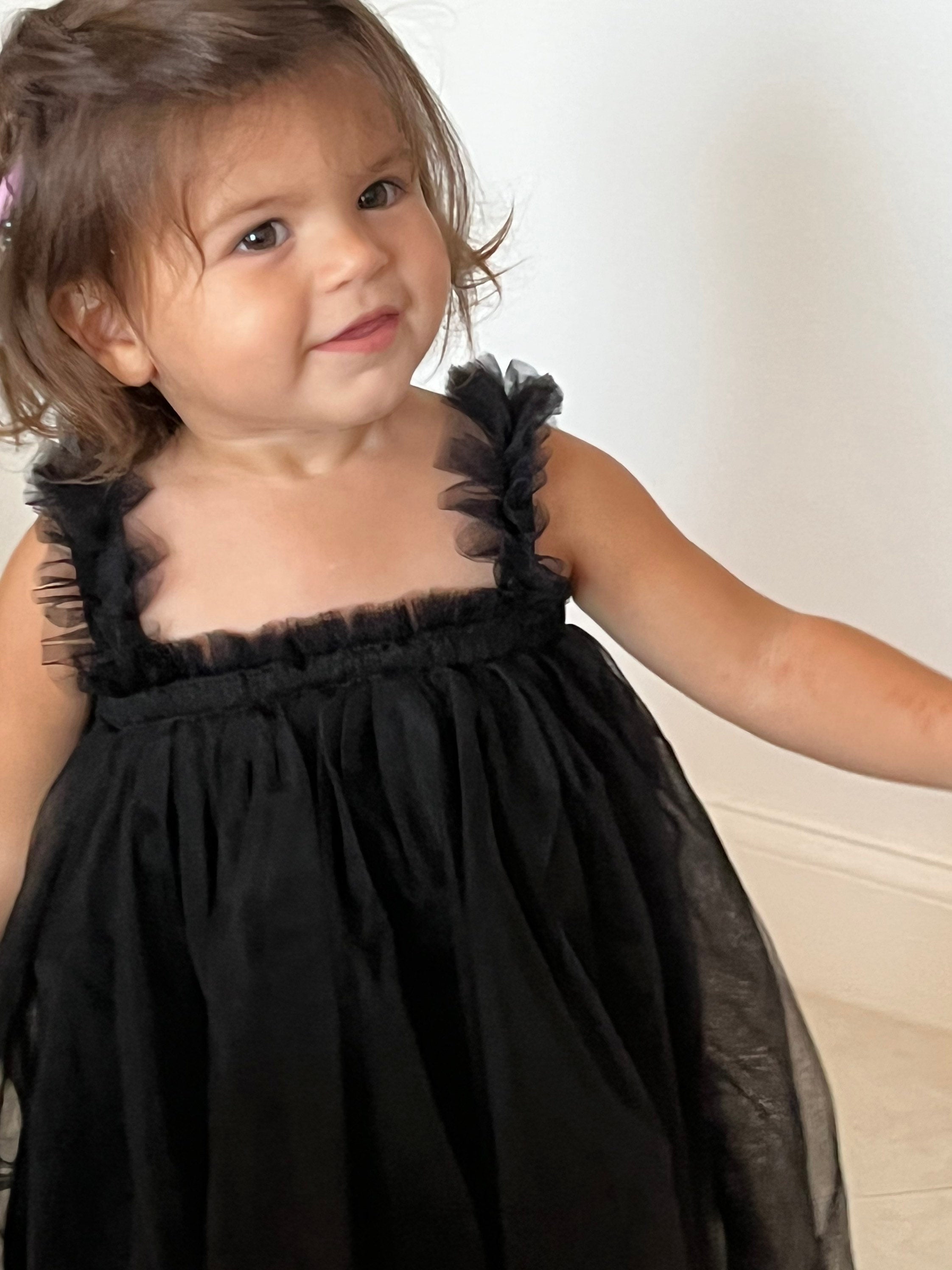 101 - Plain Black Baby Dress
