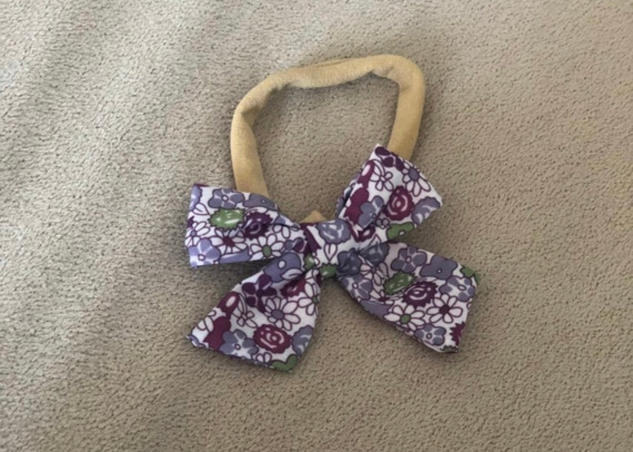 Set of 4 bows Flowers Headbands