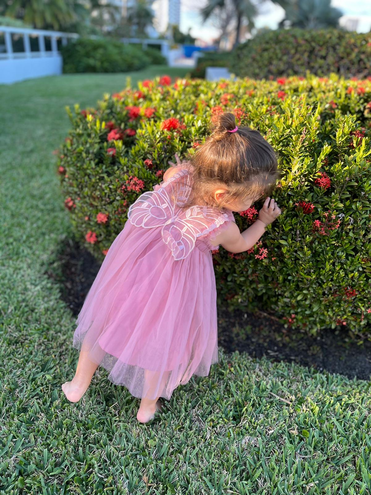 Pink Daisy Tulle Dress – jadesclosets