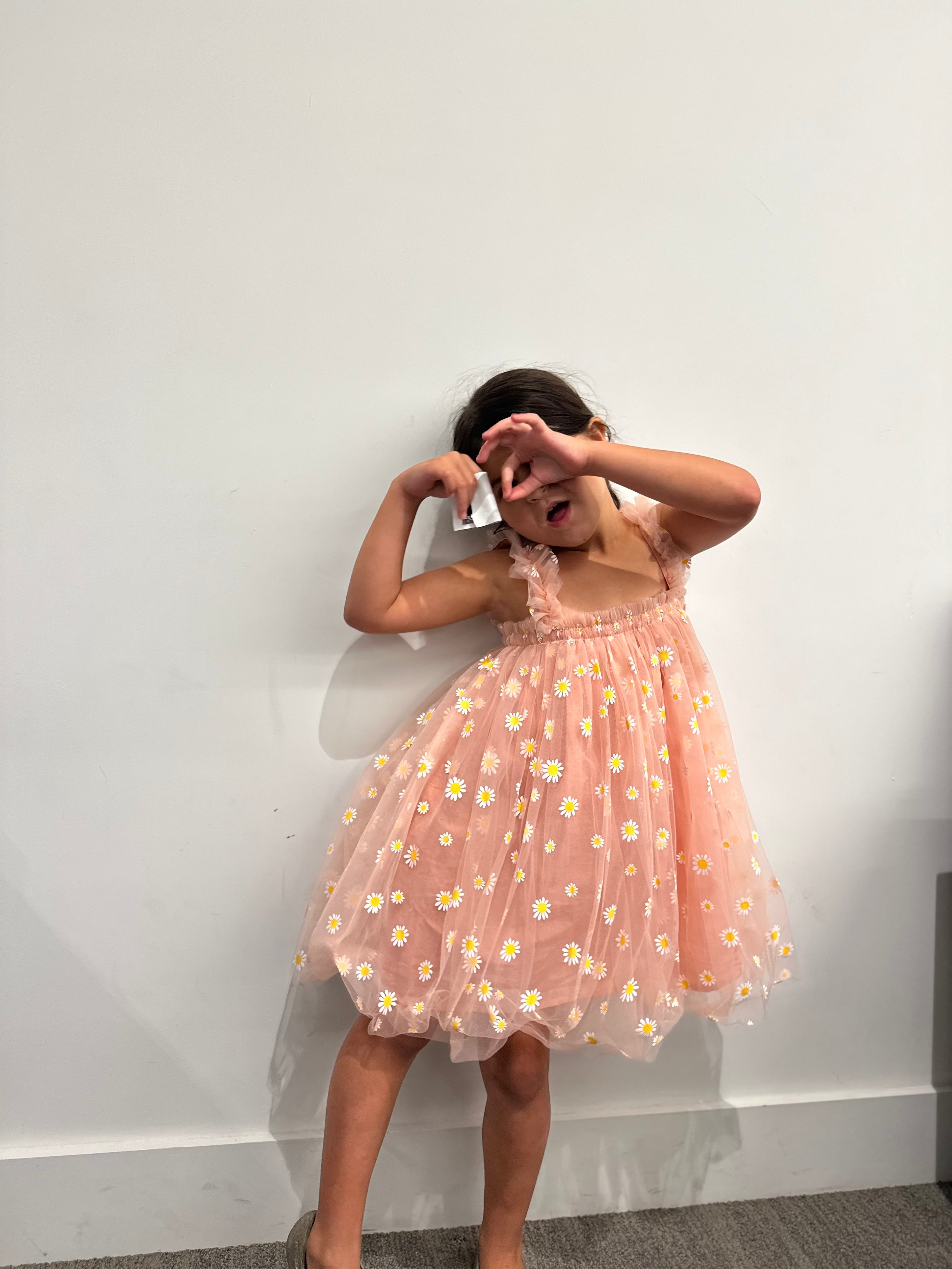 10 - Pink Daisy Tulle Dress