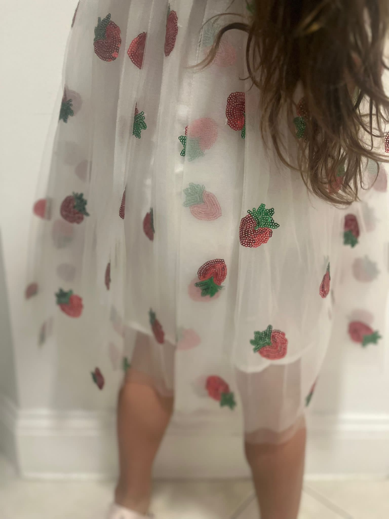 Strawberry Tulle Dress
