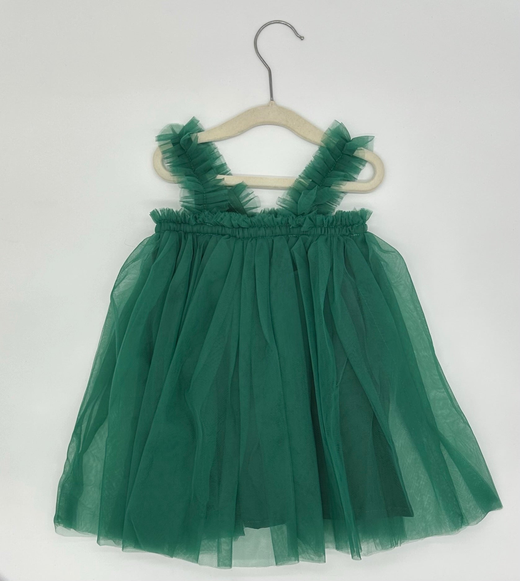 Forest Green Birthday Baby Tulle Dress