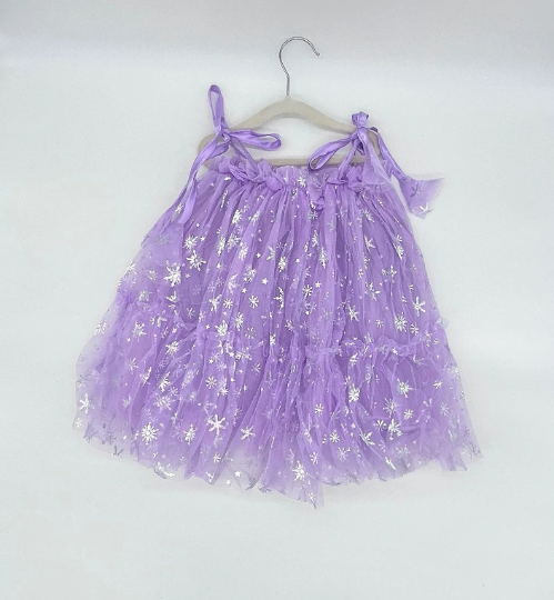 Purple Dress with Snowflakes