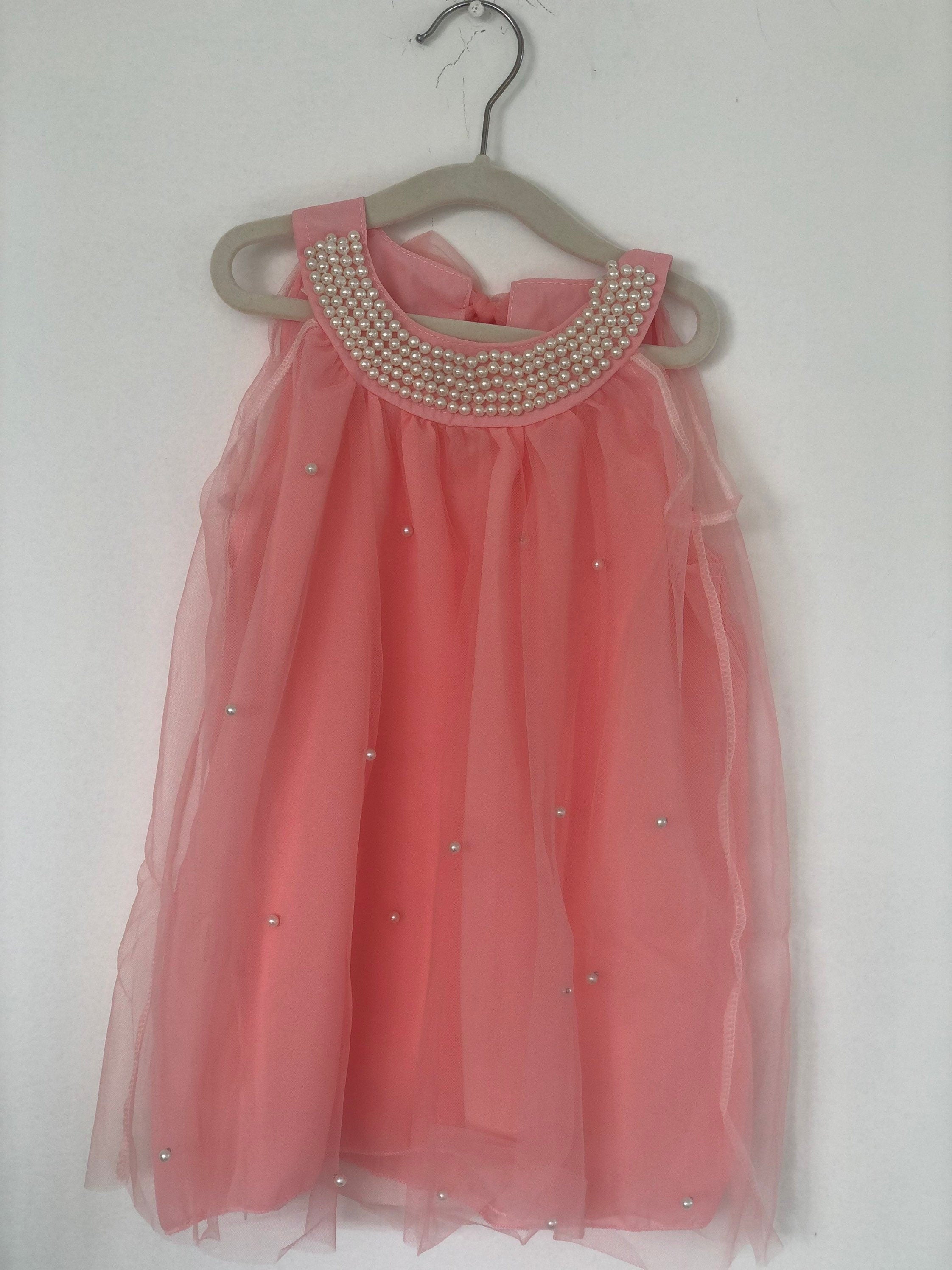 Dress with Pearls Pink