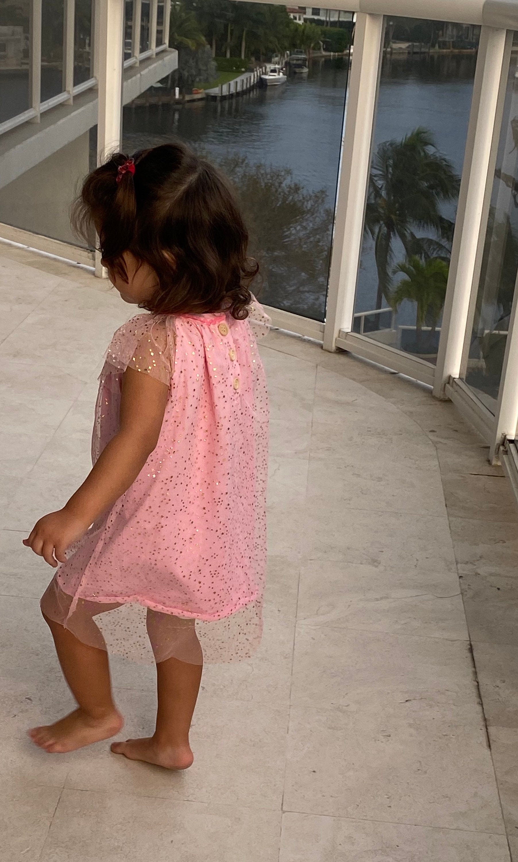 Pink Party Dress with Stars