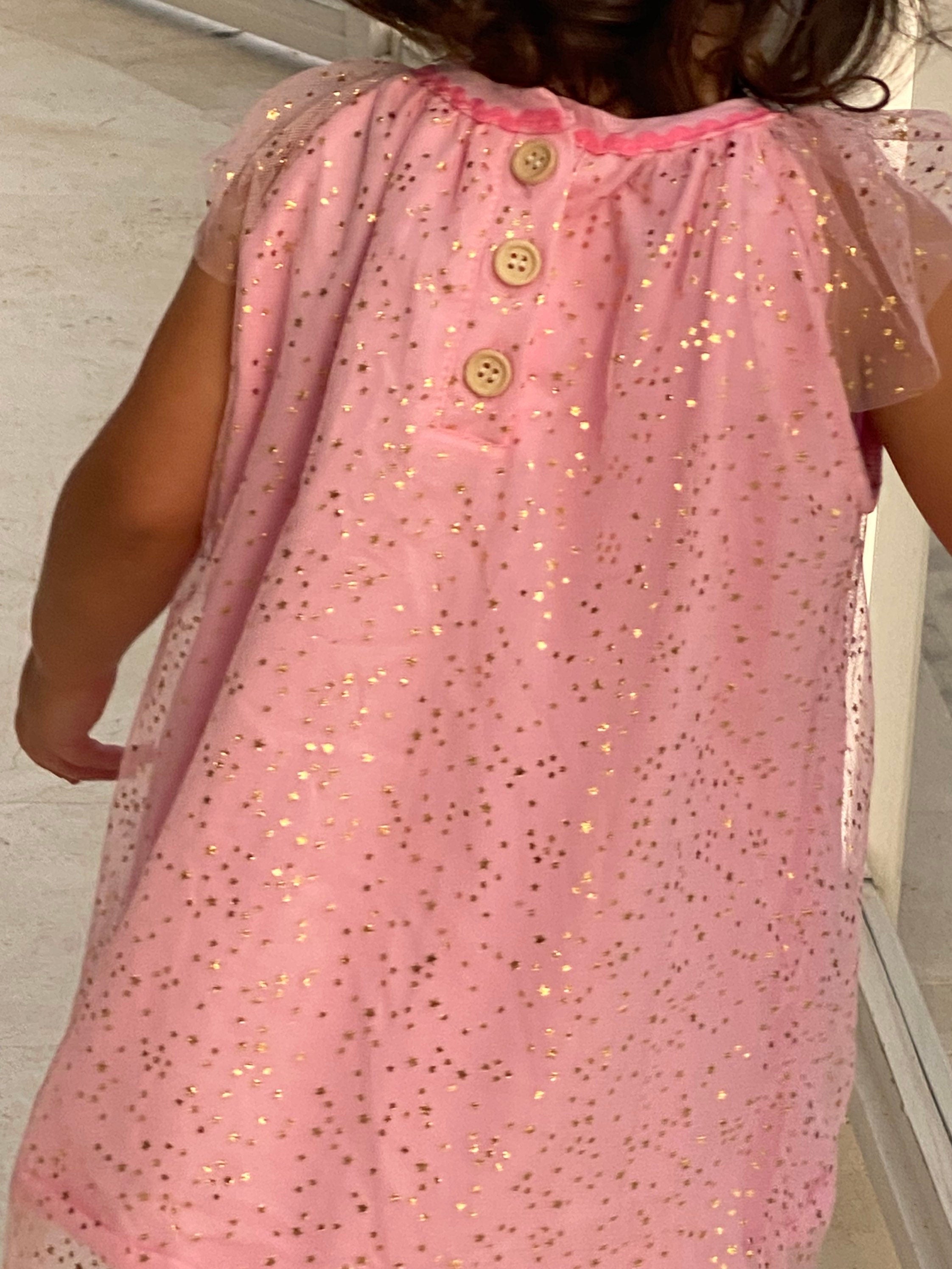 Pink Party Dress with Stars