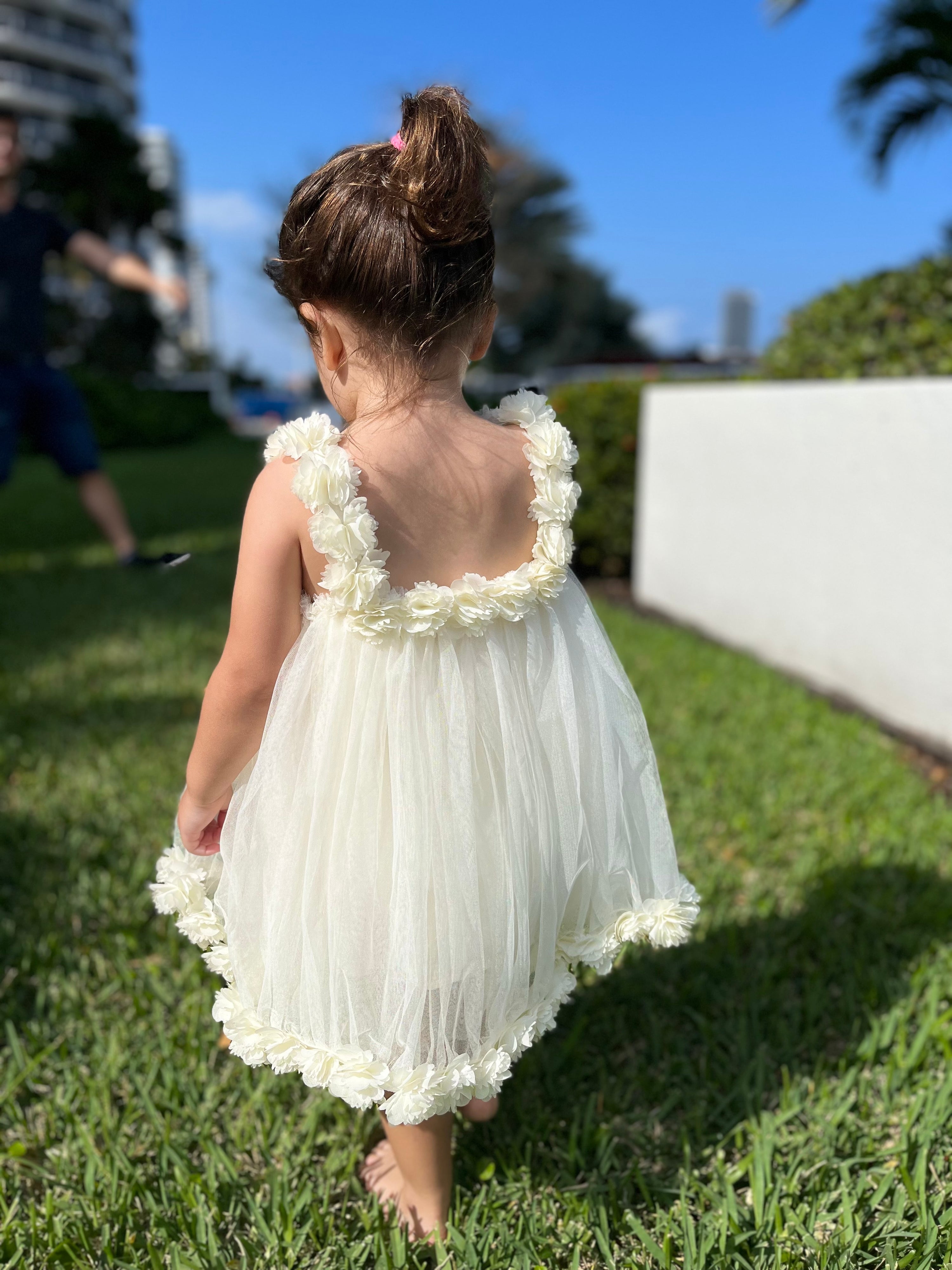 Cream Flower Girl Dress