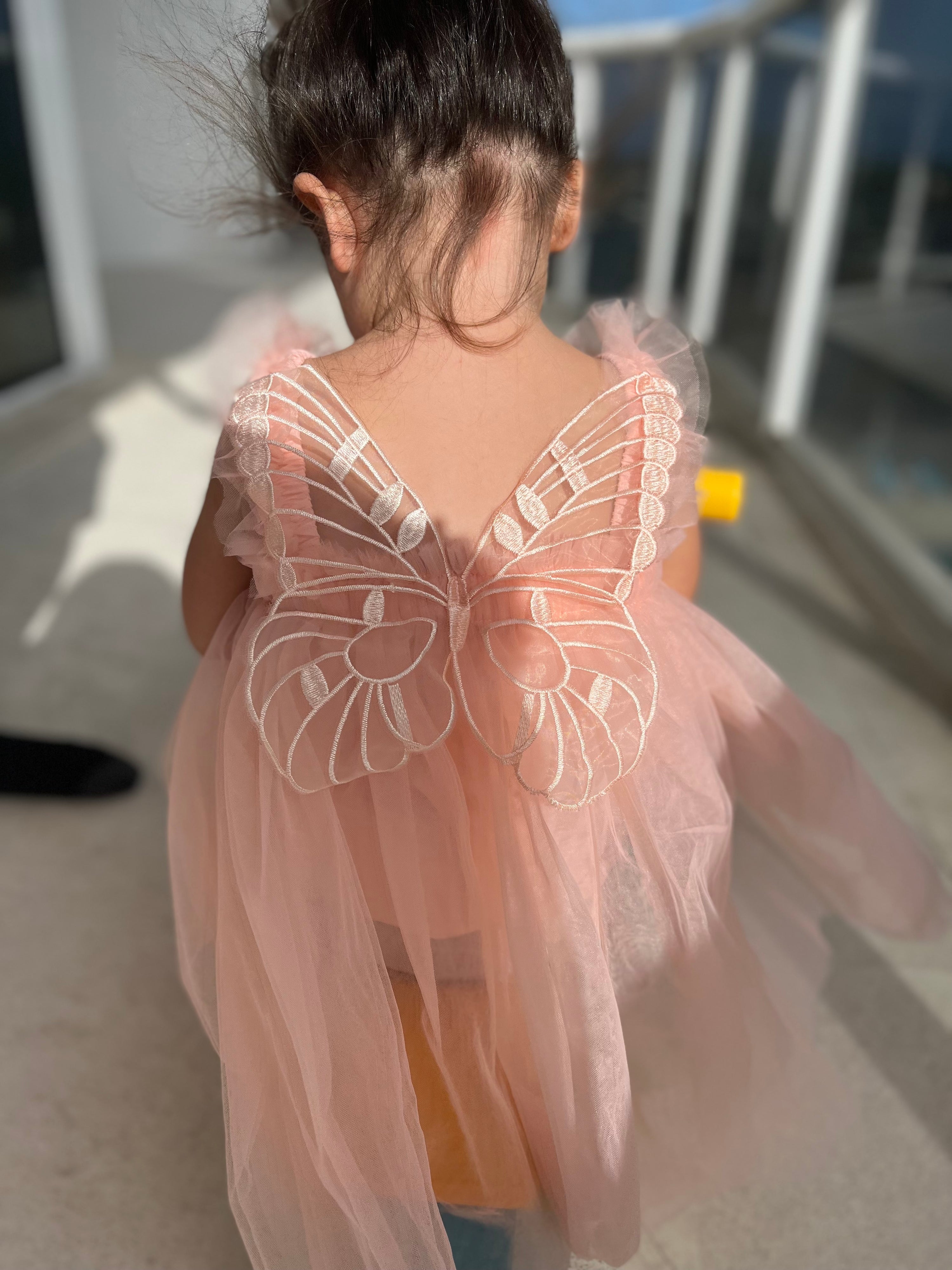 Butterfly Fairy Dress Coral Pink