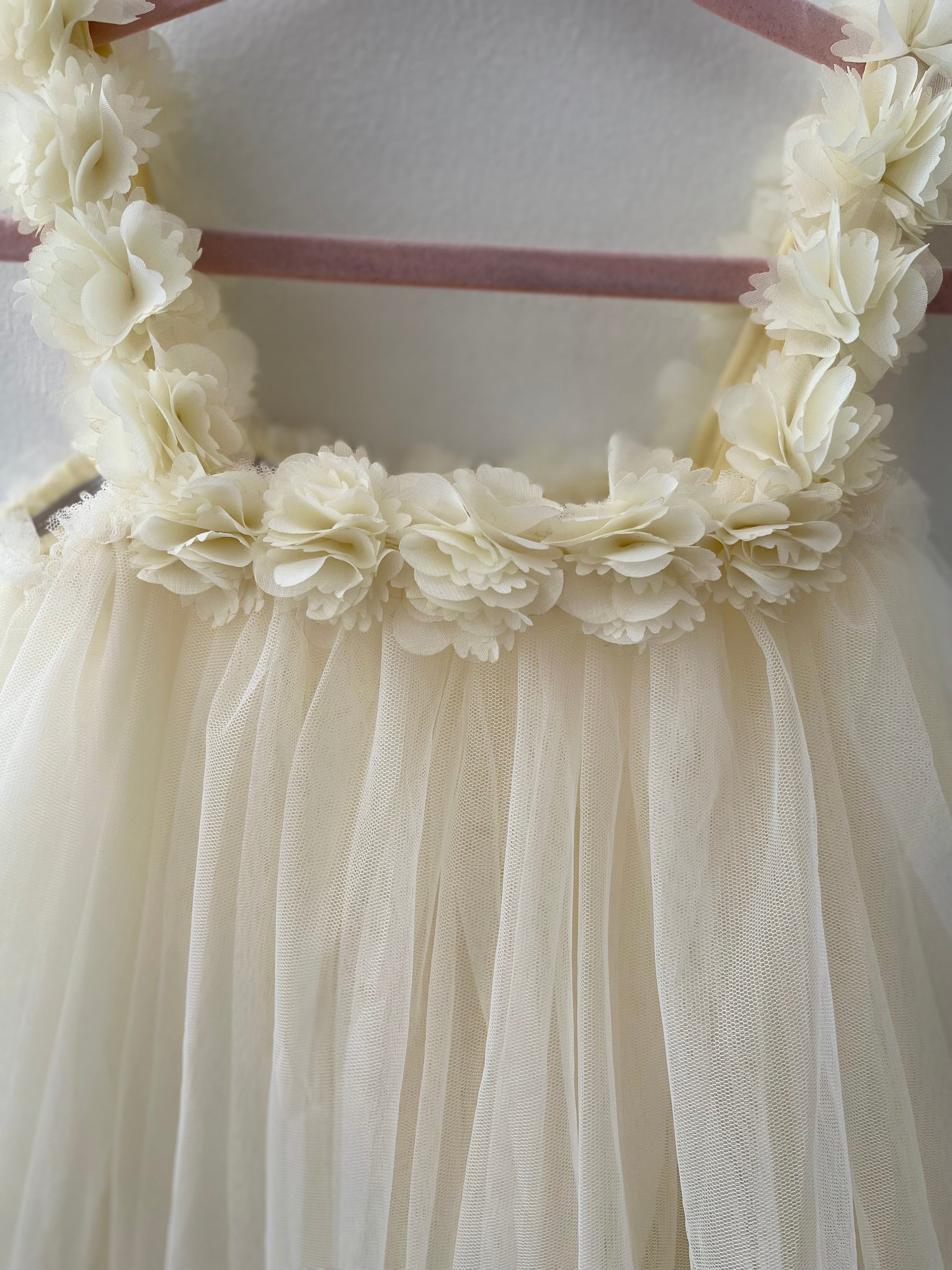 Cream Flower Girl Dress