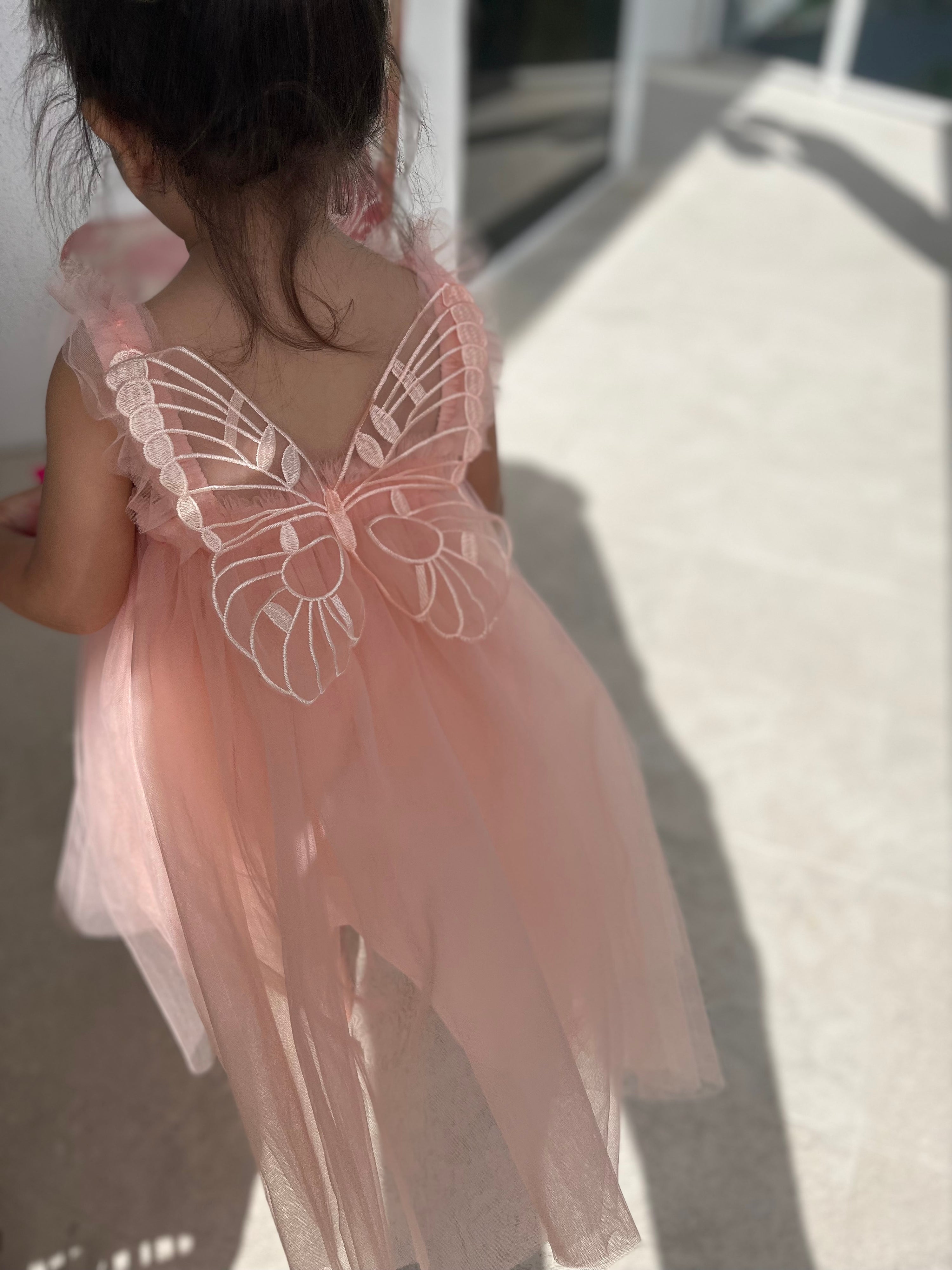 Butterfly Fairy Dress Coral Pink